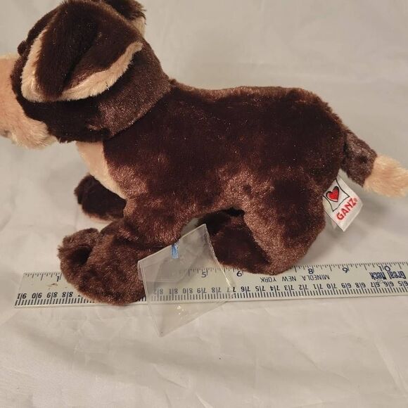 Ganz Webkinz Mocha Pup Plush Stuffed Animal HM348 USED Code Soft Toy 10" Dog - Picture 13 of 13